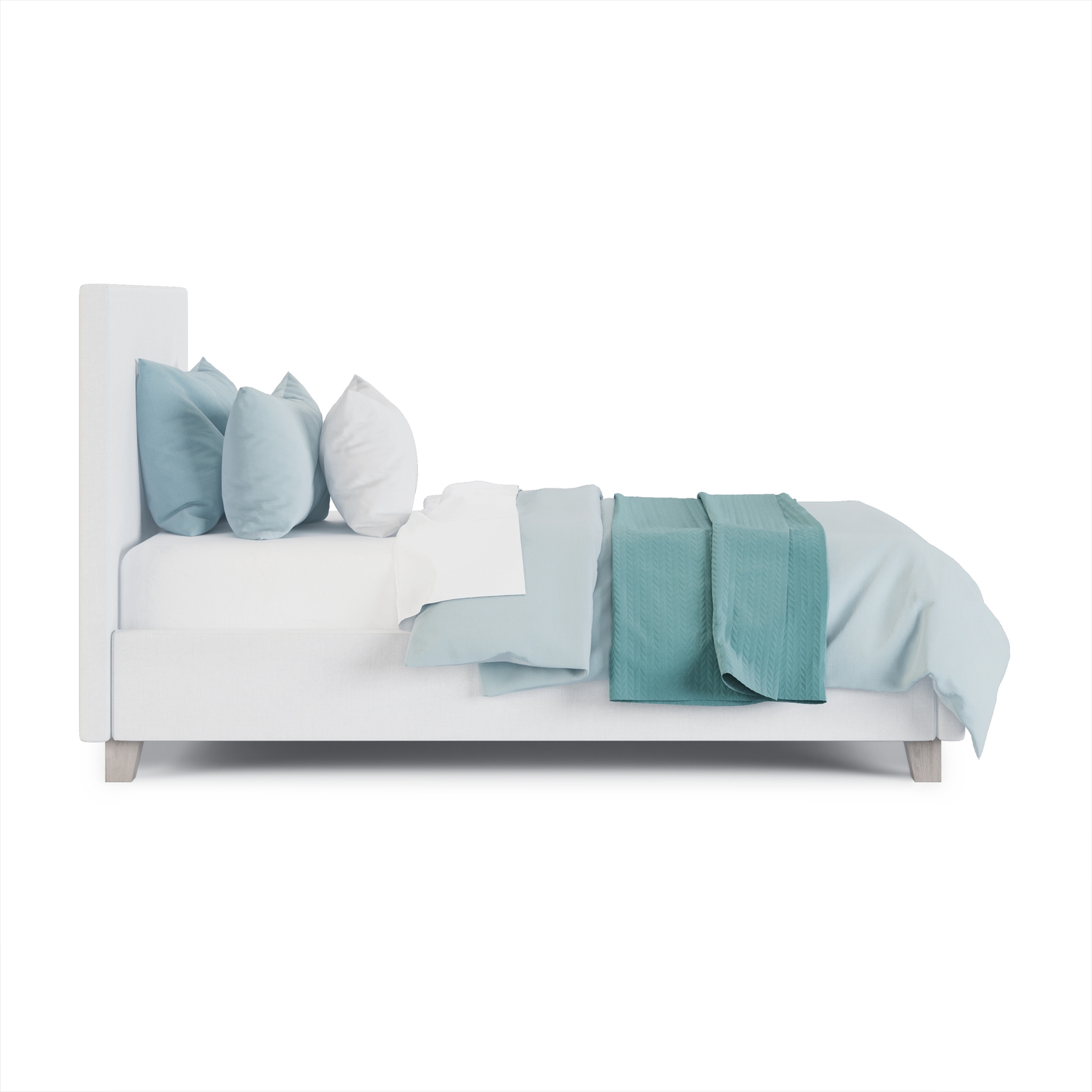 Modern Upholstered Twin Bed