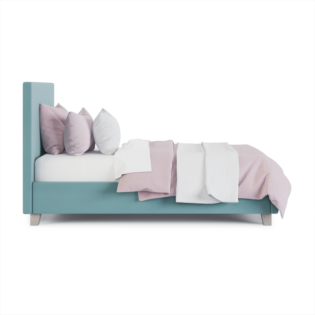 Modern Upholstered Twin Bed