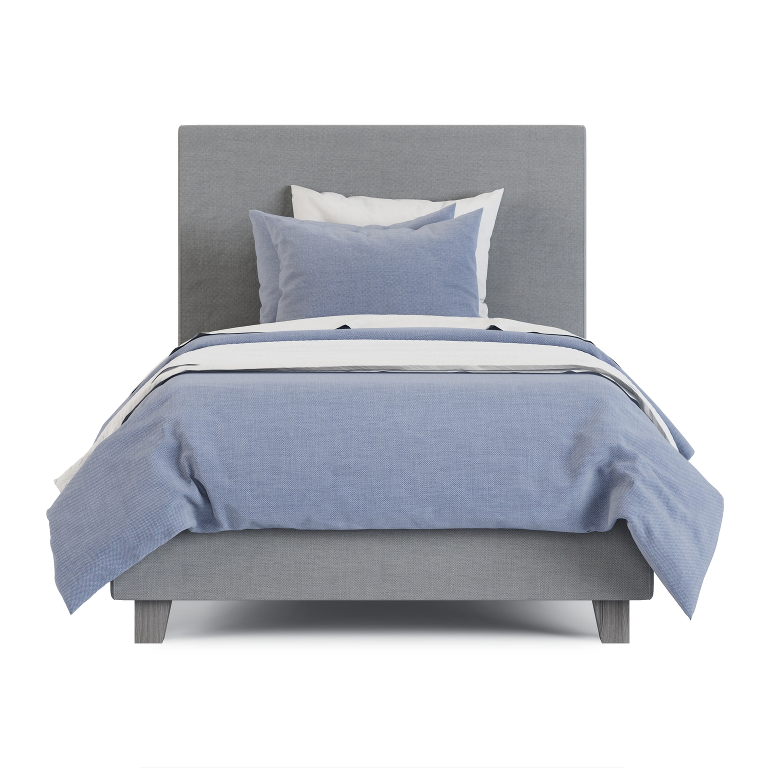 Modern Upholstered Twin Bed
